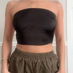 Verge Girl Silky Strapless Strappy Open Back Crop Tube Top Photo 0
