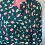 Eloquii  GREEN FLORAL WRAP DRESS size 16 Photo 5