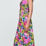 Gap Floral Midi Sun Dress Sz L Photo 2
