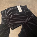 Simplee Women's One Shoulder Velvet Bodycon Dress Sexy Cut Out Club Cocktail Wedding Mini Dress Photo 5