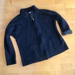 Croft & Barrow HOST PICK! Quilted Zip Jacket, Stripe Lining, Black, White, Size PL Photo 1