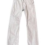 ZARA High Rise Button Fly Solid Light Pink Skinny Denim Jeans Size 2 Pockets Photo 0