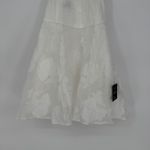 Lulus Bonni White Floral Jacquard Halter Mini Dress Size S Photo 4