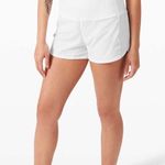 Lululemon White  speed up shorts Photo 0