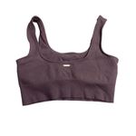 LILIAS SPORTS Bra Ribbed Knit Size Medium Lavender‎ Purple Photo 1