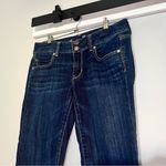 American Eagle Artist Low Rise Dark Wash Jeans Crop Size 6 Photo 1