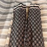 Meg & Margot Black And Pale Pink Pull‎ On Pants Size Medium Photo 3
