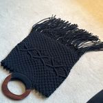 Danielle Nicole  Black Woven Macrame Bag Photo 7