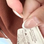 Hem & Thread  Orange knit long cardigan fall open front size small transitional Photo 2