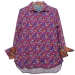 Robert Graham  Women's Button Down Shirt Floral Pink Size Large Photo 0