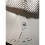 Calvin Klein  Cream Faux Fur Pom Beanie | Ribbed Knit | NWT | Snow Bunny | Winter Photo 3