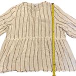 Fever Striped Babydoll Long Sleeve Tunic Size X Photo 3