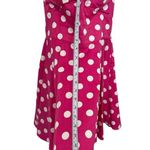 Vintage Y2K IXIA Pink Polkadot Dress Women Babydoll Halter Rockabilly Lolita L Size L Photo 9
