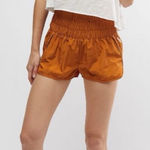 Free People FP Movement The Way Home Athletic Short, Toasted Coconut sz. S Orange Size M Photo 0