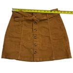 American Eagle  Outfitters A-Line Stretch Corduroy Skirt Size 6 Brown Fall Photo 3