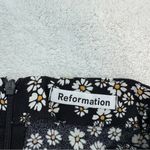 Reformation  Bea Daisy Daisies Midi Skirt Black 0 Photo 5