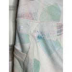 Fabletics PowerHold Size Small Bike Shorts White with Pastel Pink and Green Photo 1