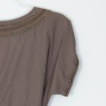 Victoria's Secret  Embellished Linen Blend Short Sleeve‎ Dress Womens Size Medium Photo 5