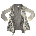 Romeo + Juliet Couture Open Front Geometric Cardigan Size S Casual Boho Tribal Photo 0