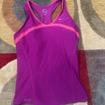 Nike Dri Fit Racerback Tank Top Built in Bra Purple Athletic Top Women’s Large Photo 0
