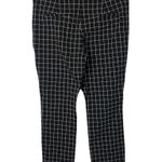 Worthington Black & White Windowpane Plaid Cropped Flat Front Pants 6S Photo 9