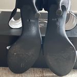 Nina Clova LS Black Luster Satin Bow Ankle Strap Stilletto Heels Size 8 🖤 Photo 8