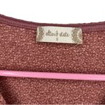 Altar'd State Altar’d State Small Light Pink Ruched Front Sweater Long Sleeve Bohemian Top Y2K Photo 2