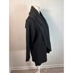Drew  Black Long Sleeve Fleece Lined Long Sleeve Waterfall Cardigan Size XS Photo 3