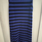 Old Navy  size large blue and dark blue maxi dress with a side split. Photo 0