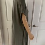 Majestic Filatures Cupro Stretch Short-Sleeve Relaxed V-Neck T-Shirt Dress Photo 11