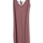 Lulus  blush pink s modal blend midi slip tie back strappy dress slinky sexy Photo 0