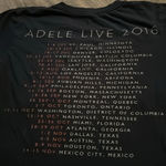 Adele 2016 black short sleeve concert T shirt size small Photo 3