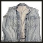 Gap 1969 Women’s Denim Boiler Suit Jumpsuit Chambray Utility Coverall Size S EUC Photo 3