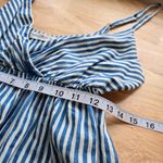 Natural Life  Tiered bohemian Tiered Blue Stripe Dress size Medium Photo 10