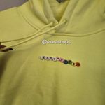 Teddy Fresh  Highlighter Yellow Cropped Hoodie Photo 2