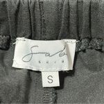 Sabo Skirt  Women’s Size S Black Linen Cotton Drawstring Lounge Shorts Photo 2