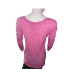 Z By Zella  Athletic Pink Long Sleeve V-Neck Top Women's Small​​​​ Photo 2