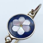 Vintage Mother of Pearl Inlay Bangle Photo 6
