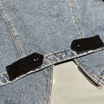 Zana Di Cropped Biker Denim Jacket size Medium D40 Photo 9