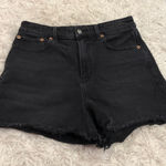 American Eagle Highest Rise 90’s Boyfriend Denim Shorts Black Size 4 Photo 0
