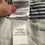 NWT Daily Blue Women's Mantra Wide Barrel Striped Pants Size 24 Wuther Casual Photo 6