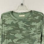 Lucky Brand Long Sleeve Camouflage Cropped T Shirt Women’s Small Green Photo 1