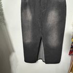 Jaded London NEW  Liberty 2 In 1 Detachable Denim Black Midi Dress Large 12 Goth Photo 14