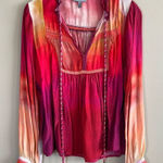 Anthropologie ✨ Conditions Apply Women’s Pink Orange Purple Gradient Ombre Top XS Photo 0