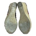 Handmade Leather Huarache Wedge Size 7 Brown Floral Embroidered Mexico Heels Photo 9