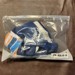 Cupshe New Bikini Womens Medium Navy Plunge Bikini Top Striped Bottom Flaw Photo 5