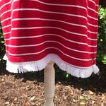 Beach Lunch Lounge Red stripe fringe dress Photo 1