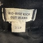 Madewell  Jeans Black Mid Rise Kick Out Flare Denim Stretch Size 31 petite Short Photo 7
