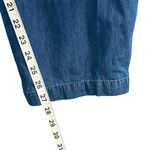 Woman Within Pants Womens 30W Blue Cargo Drawstring Elastic Waist Pockets Cotton Photo 7