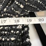 IRO French Designer  Diana Tweed Jacket Black Silver Fringe Puff Sleeves Paris Photo 6